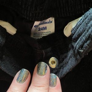 Black corduroy pants, 24m